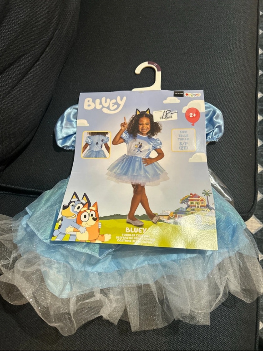 Bluey Dress-Up Tutu Costume for Toddlers - Blue